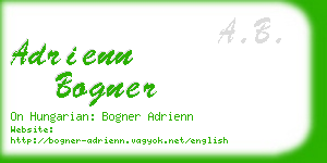 adrienn bogner business card